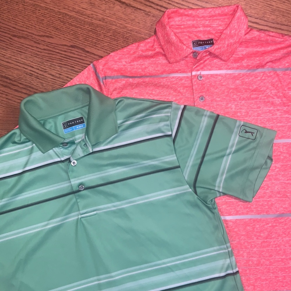 💥$10 SALE💥 Set of 2 Men’s PGA Tour Polos - Size Medium